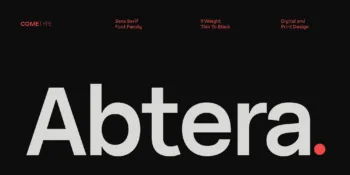 Abtera Sans – A modern sans-serif font with 9 styles, perfect for branding and editorial design.