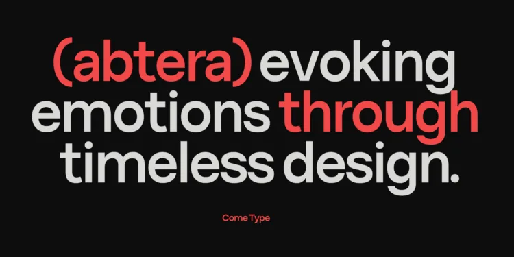 Abtera Sans – A modern sans-serif font with 9 styles, perfect for branding and editorial design.